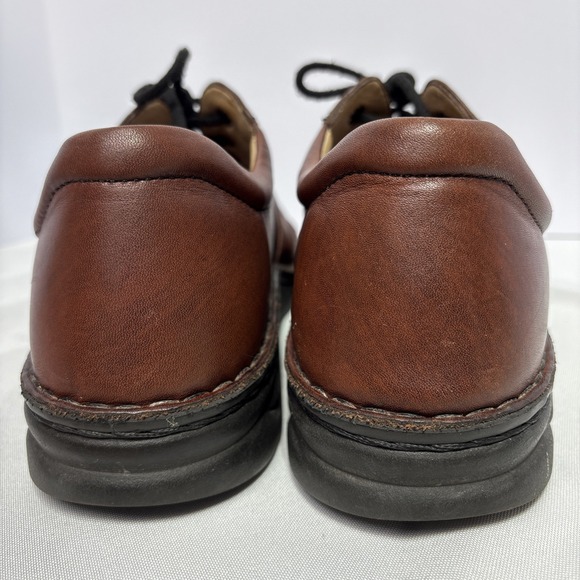 Finn Comfort Dijon Teak Brown Leather Lace Up Shoes Men’s‎ 9 Wide